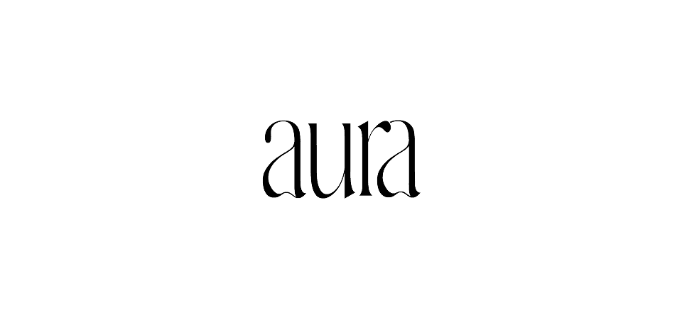 Aura logotype on a light background