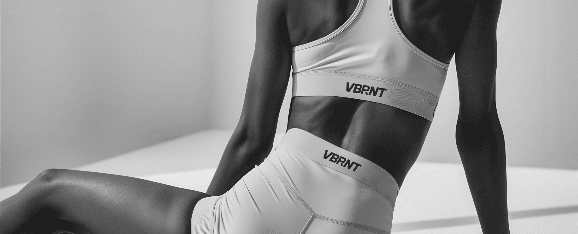 VBRNT branding: sportswear with the logotype